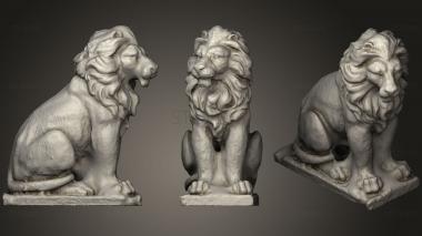 3D model Lion Statue (STL)